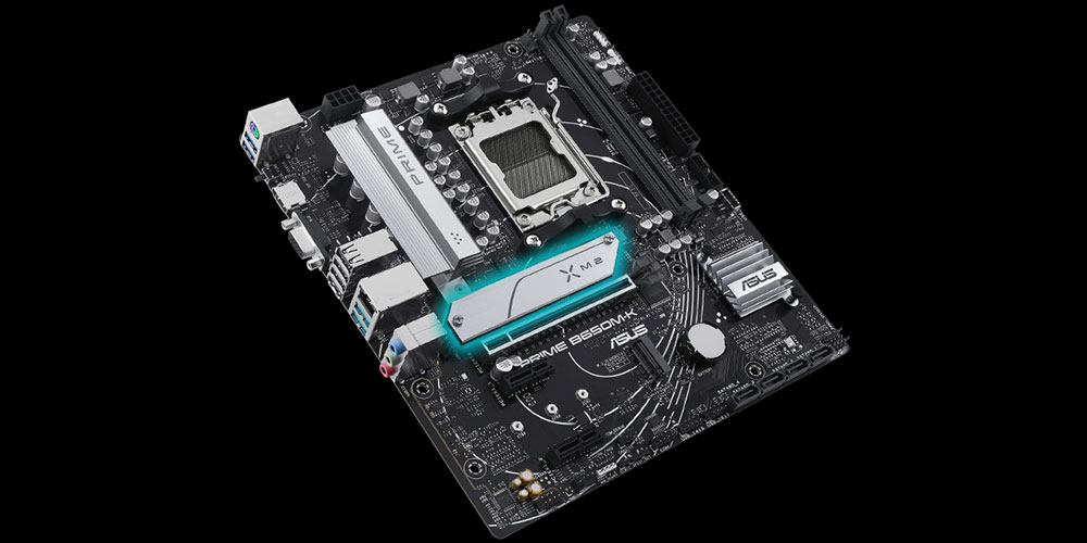 ASUS PRIME B650M-K DDR5 HDMI DP PCIe 16X v4.0 AM5 mATX