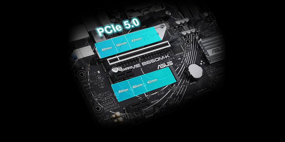 ASUS PRIME B650M-K DDR5 HDMI DP PCIe 16X v4.0 AM5 mATX