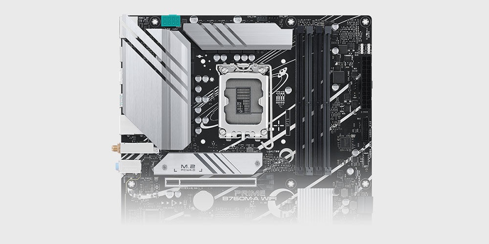 ASUS PRIME B760M-A WIFI-6E DDR5 HDMI DP PCIe 16X v4.0 1700p mATX