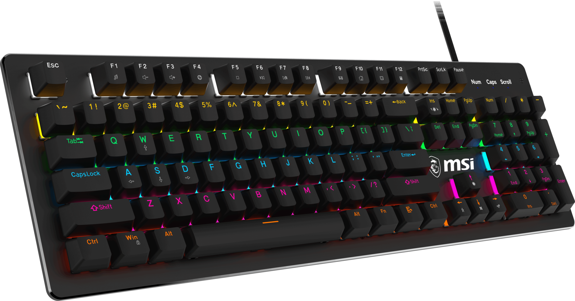 MSI GK300 Kablolu RGB Siyah Gaming Klavye