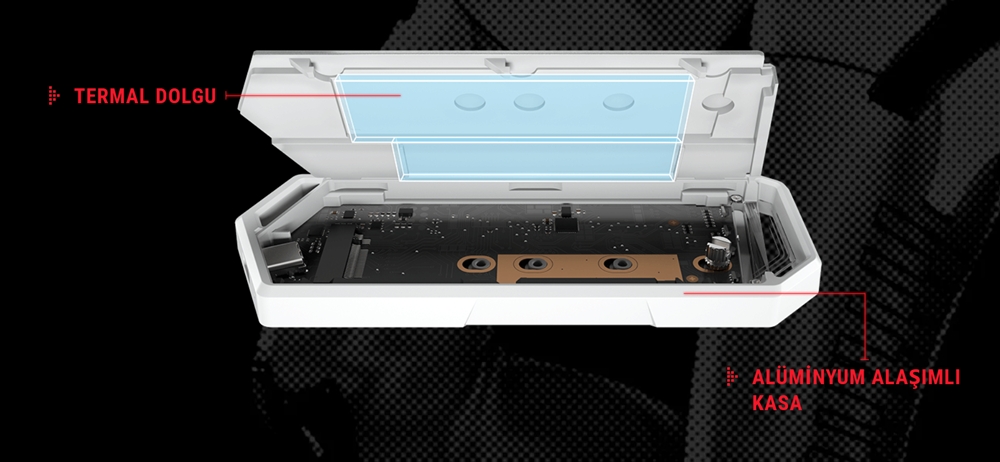 ASUS ROG STRIX ARION HATSUNE MIKU EDITION M.2 NVME USB-C Harici SSD Kutusu