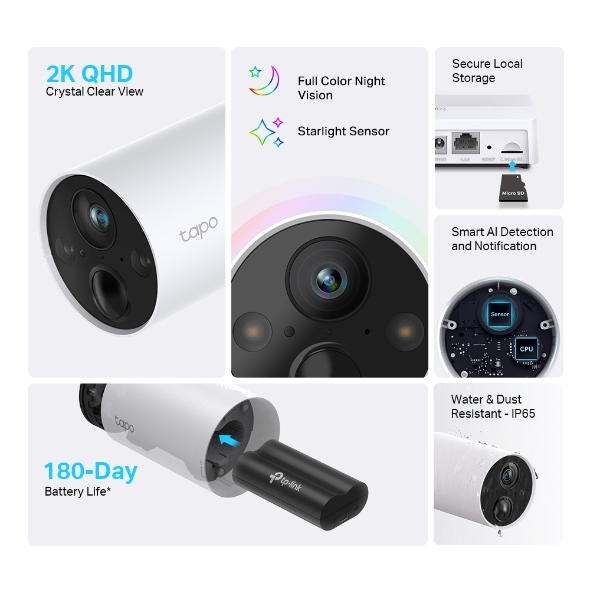 TP-LINK TAPO C420S1 Akıllı Kablosuz Güvenlik Kamerası Sistemi