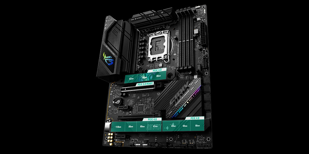 ASUS ROG STRIX B760-F GAMING WIFI DDR5 HDMI DP PCIe 16X v4.0 1700p ATX