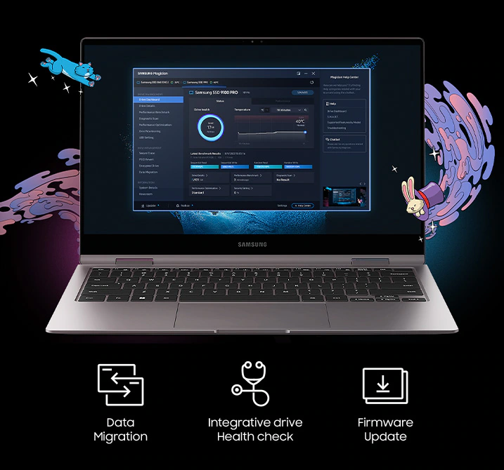 SAMSUNG 2TB 9100 PRO MZ-VAP2T0BW 14700- 13400MB/s M2 NVME GEN5 Disk