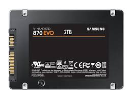 SAMSUNG 2TB 870 EVO MZ-77E2T0BW 560- 530MB/s SSD SATA-3 Disk