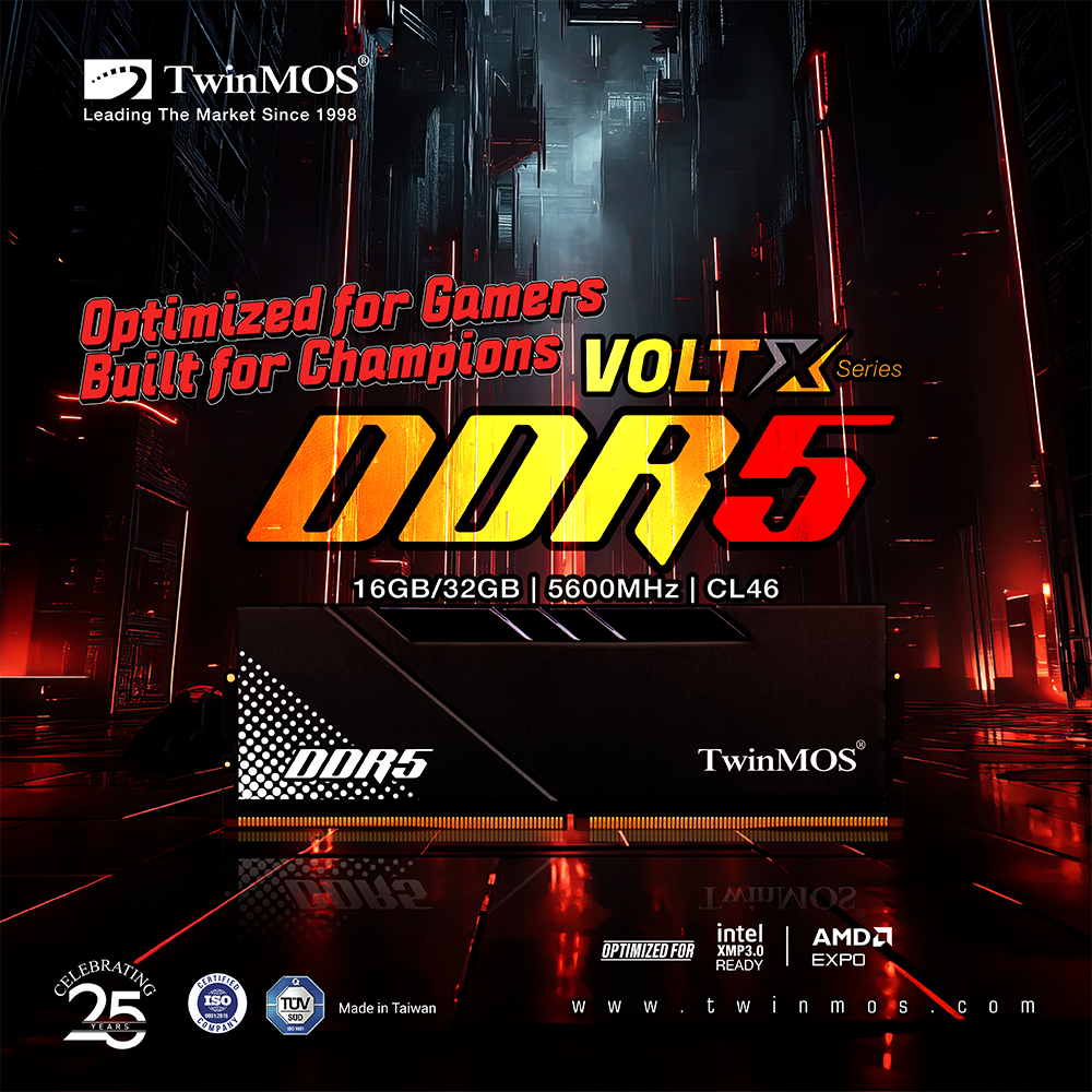 TWINMOS 16GB DDR5 5600MHZ PC RAM TMD516GB5600U46B