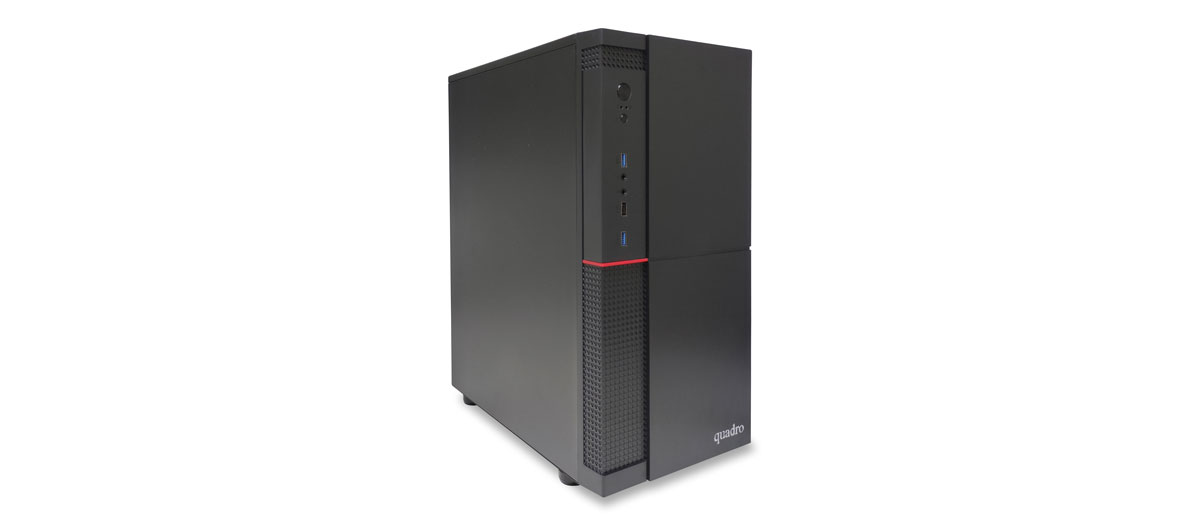 QUADRO SOLID RHA-12484 CORE i5 12400F 8GB- 480GB SSD- 4GB GT 730 FDOS ikinci görünüm