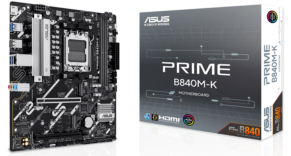 ASUS PRIME B840M-K DDR5 HDMI PCIE 4.0 AM5 mATX