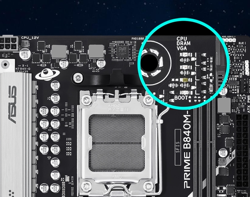 ASUS PRIME B840M-K DDR5 HDMI PCIE 4.0 AM5 mATX