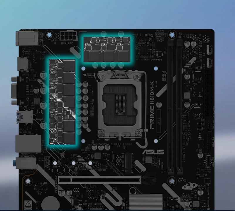 ASUS PRIME H810M-K DDR5 HDMI PCIE 4.0 1851p mATX
