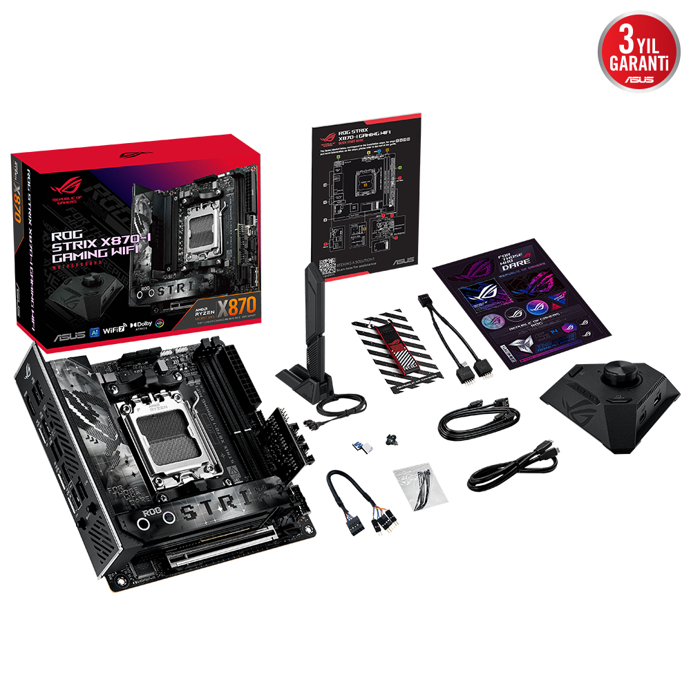ASUS ROG STRIX X870-I GAMING WIFI7 DDR5 HDMI-DP TYPEC PCIE 5.0 AM5 mITX
