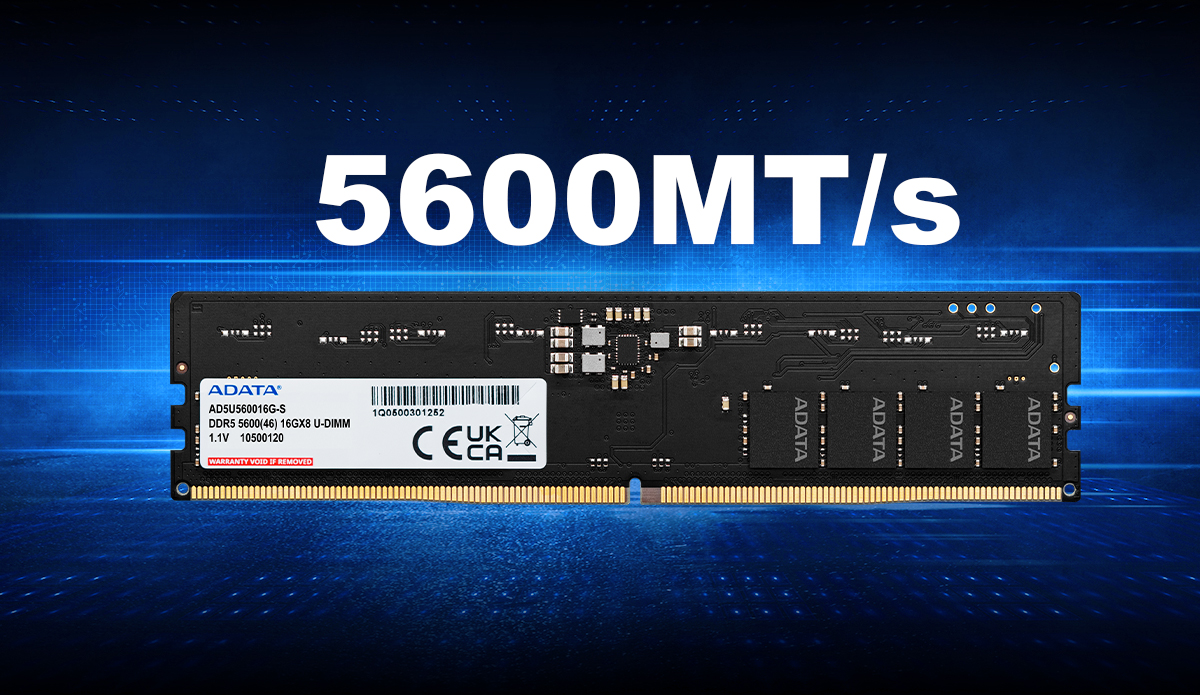 ADATA 16GB DDR5 5600MHZ CL46 PC RAM AD5U560016G-S