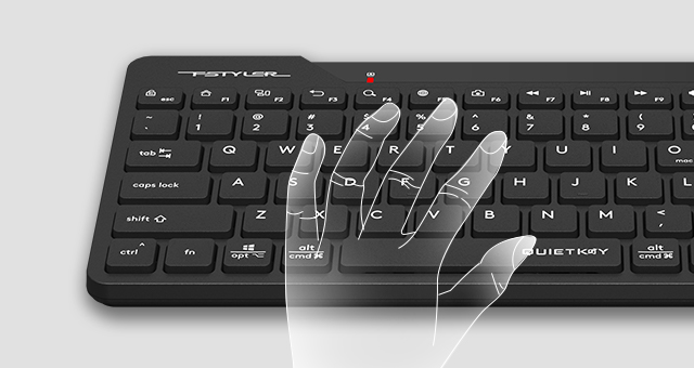 A4TECH FG2200 AIR2 Kablosuz Q Trk Sessiz Siyah Klavye - Mouse Set