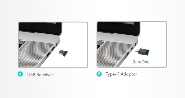 A4TECH FG2300 AIR2 Kablosuz Q Trk Sessiz Siyah Klavye - Mouse Set