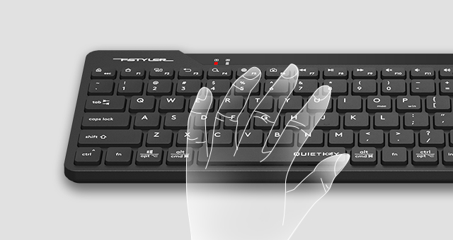 A4TECH FG2300 AIR2 Kablosuz Q Trk Sessiz Siyah Klavye - Mouse Set