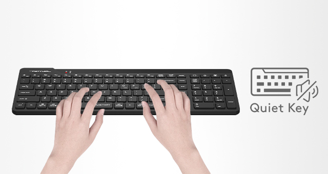 A4TECH FG2400 AIR2 Kablosuz Q Trk Sessiz Siyah Klavye - Mouse Set
