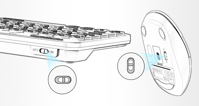 A4TECH FG3300 Kablosuz Q Trk Sessiz Gri Klavye - Mouse Set