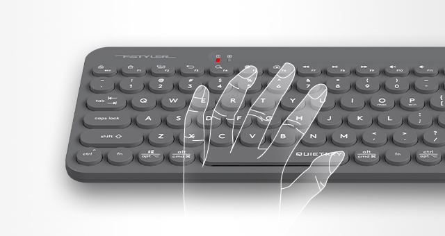 A4TECH FG3300 Kablosuz Q Trk Sessiz Gri Klavye - Mouse Set