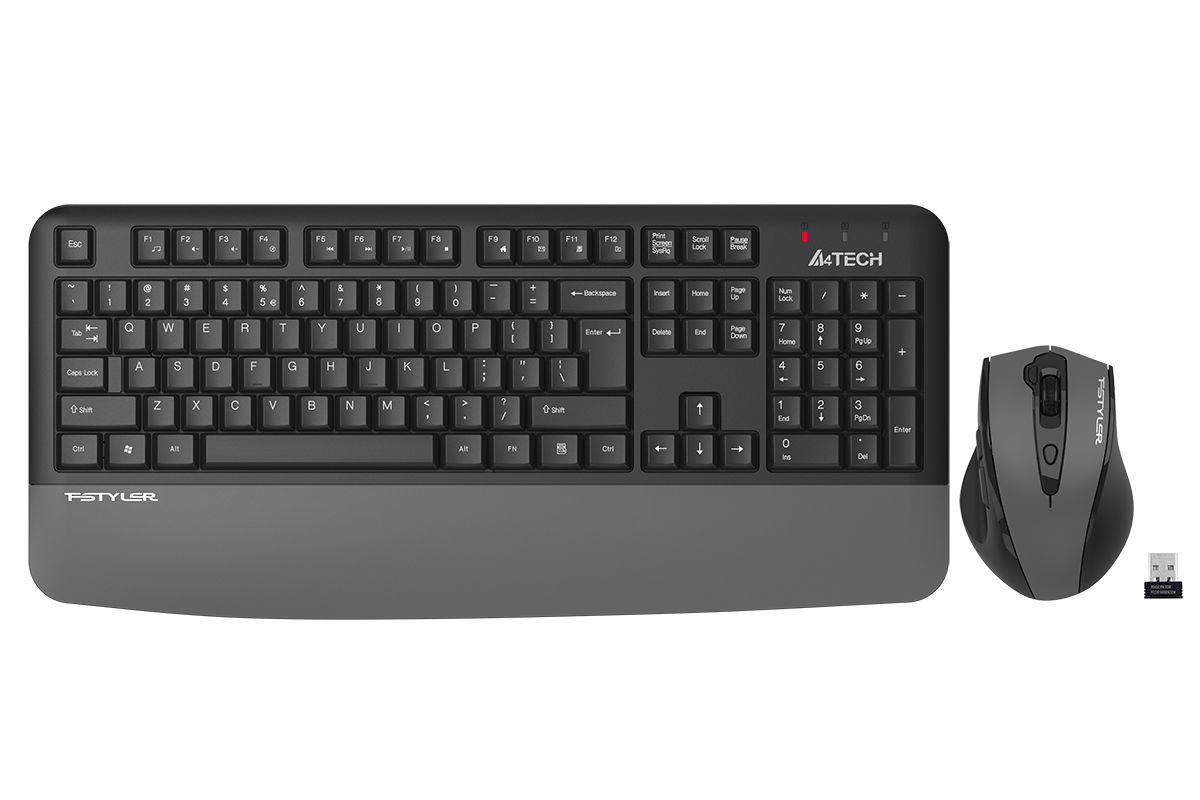 A4TECH FG2500S PLUS Kablosuz Q Trk Gri Klavye - Mouse Set ikinci görünüm