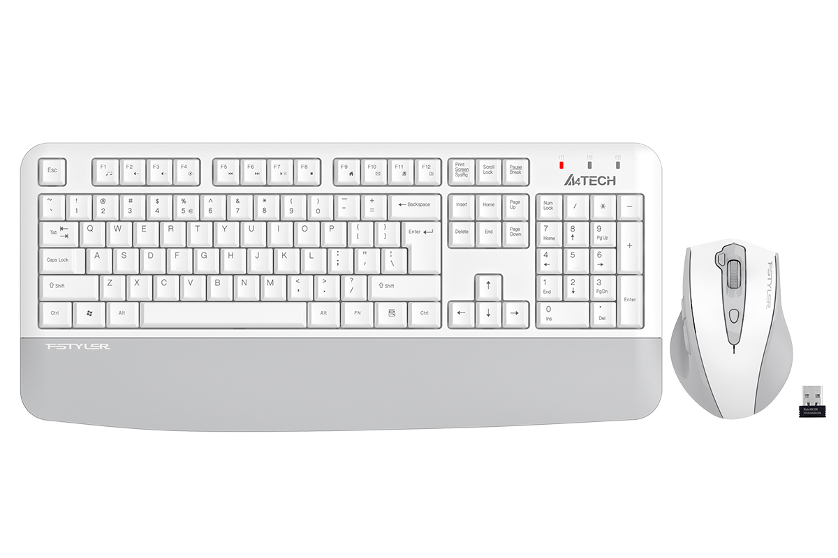 A4TECH FG2500S PLUS Kablosuz Q Trk Beyaz Klavye - Mouse Set ikinci görünüm