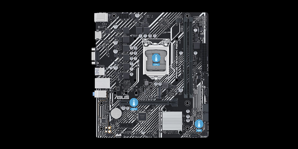ASUS PRIME H510M-K R2.0 DDR4 HDMI PCIe 16X v4.0 1200p v2 mATX