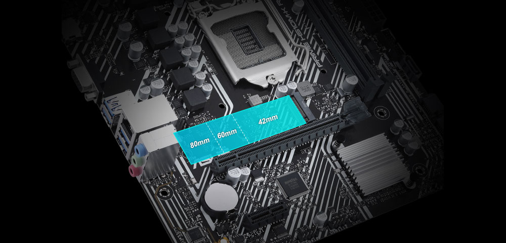 ASUS PRIME H510M-K R2.0 DDR4 HDMI PCIe 16X v4.0 1200p v2 mATX