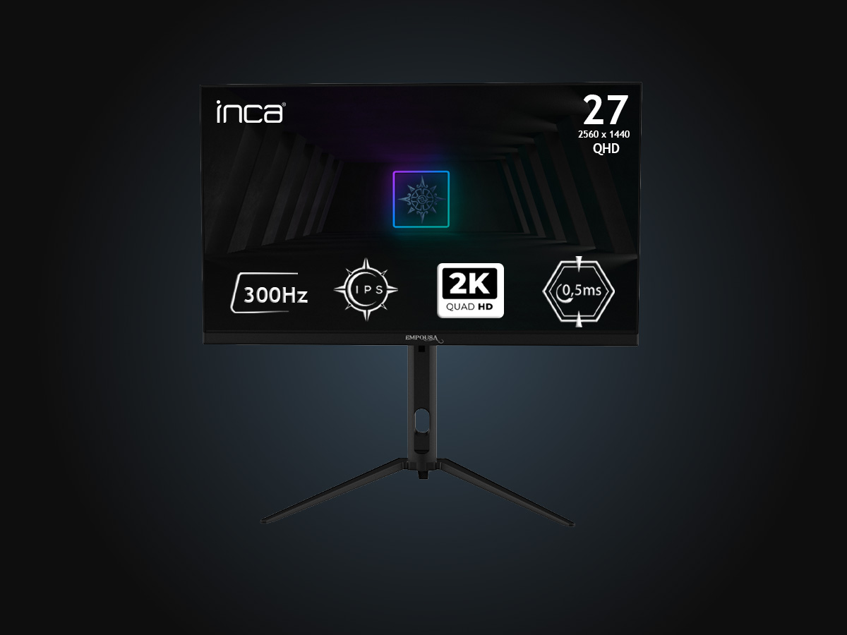 INCA 27" IPS ILM-272KXG 0.5ms 300Hz HDMI-DP Pivot Gaming Monitör 2560 X 1440