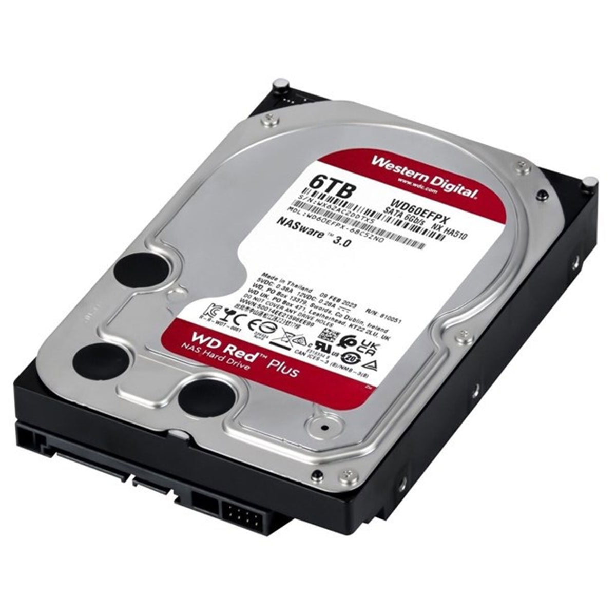 WD 3.5" 6TB RED WD60EFPX 5400 RPM 256MB SATA-3 NAS DİSKİ
