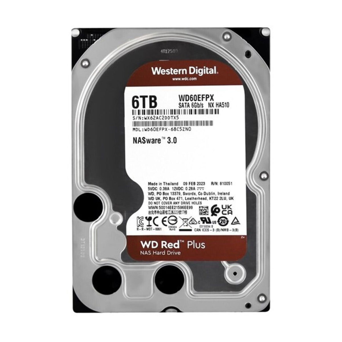 WD 3.5" 6TB RED WD60EFPX 5400 RPM 256MB SATA-3 NAS DİSKİ
