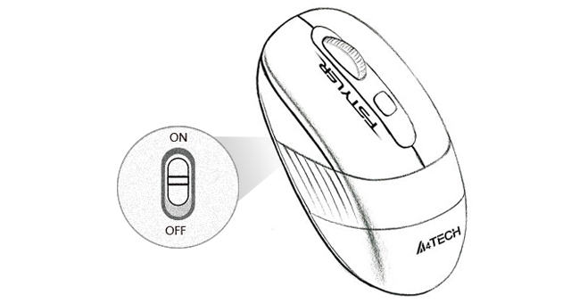 A4TECH FG10 Kablosuz 2000dpi Siyah/Turuncu Mouse