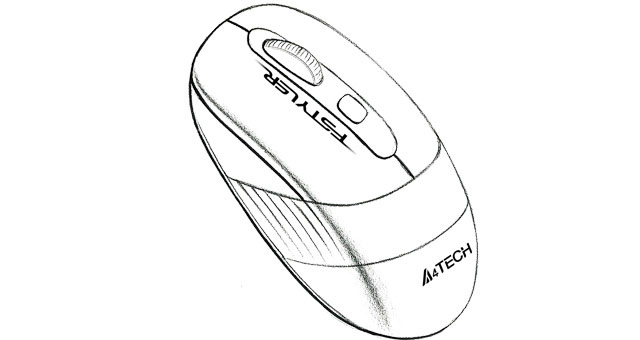 A4TECH FG10 Kablosuz 2000dpi Siyah/Turuncu Mouse