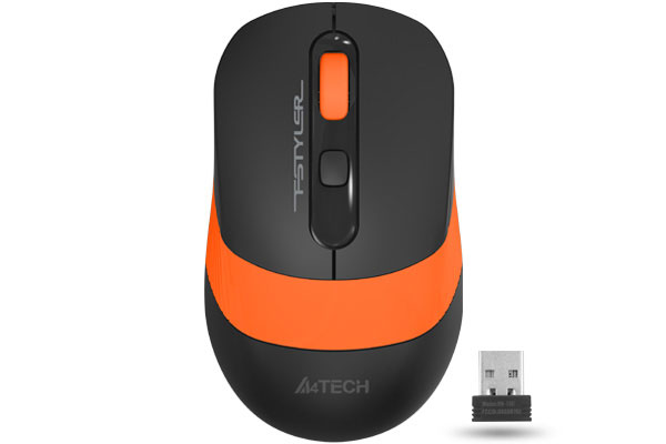 A4TECH FG10 Kablosuz 2000dpi Siyah/Turuncu Mouse ikinci görünüm