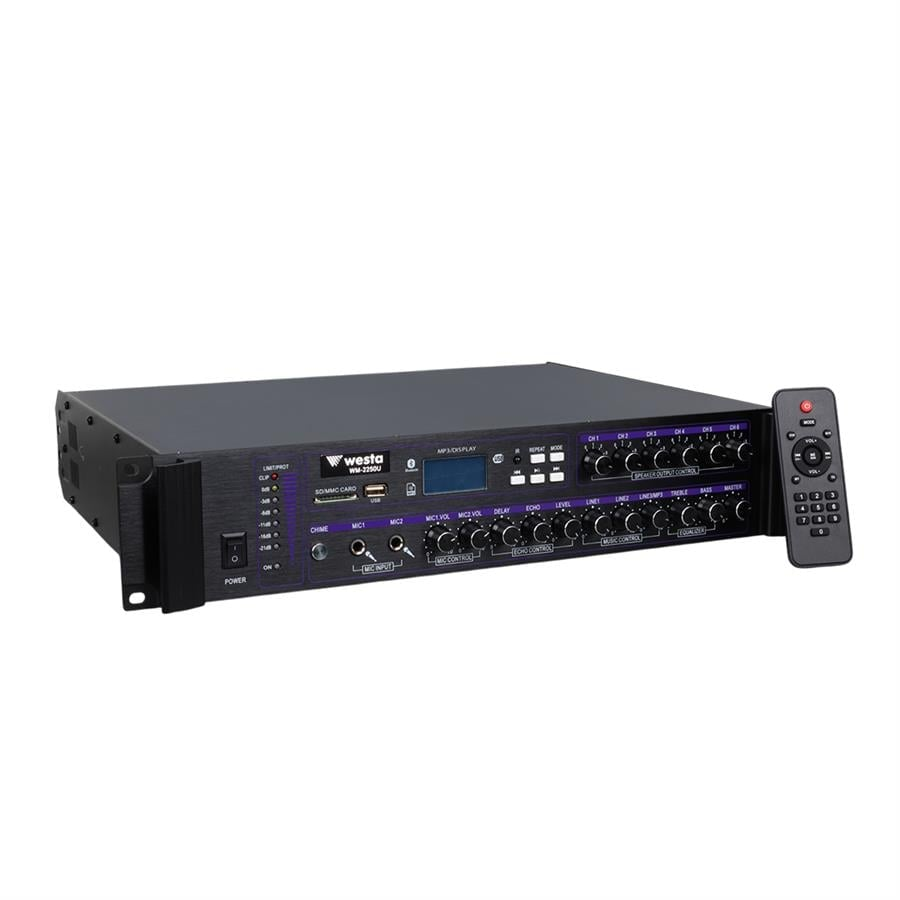 WESTA WM-2250U 6 Bölgeli 250W 100V Mikser Amfi ikinci görünüm