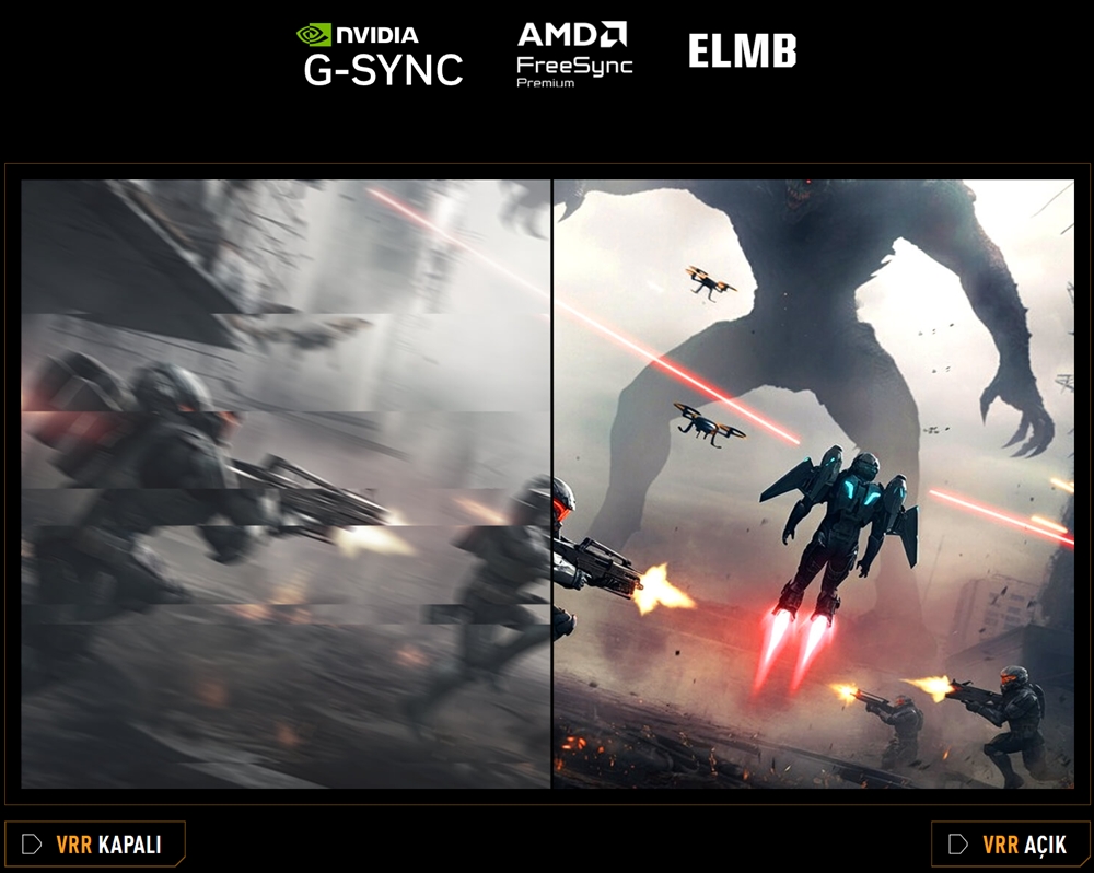 ASUS 27" FAST IPS TUF GAMING VG27AQE5A 0.3MS 165Hz HDMI-DP Gaming Monitör (2560x1440)