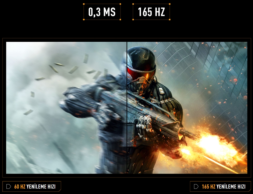 ASUS 27" FAST IPS TUF GAMING VG27AQE5A 0.3MS 165Hz HDMI-DP Gaming Monitör (2560x1440)