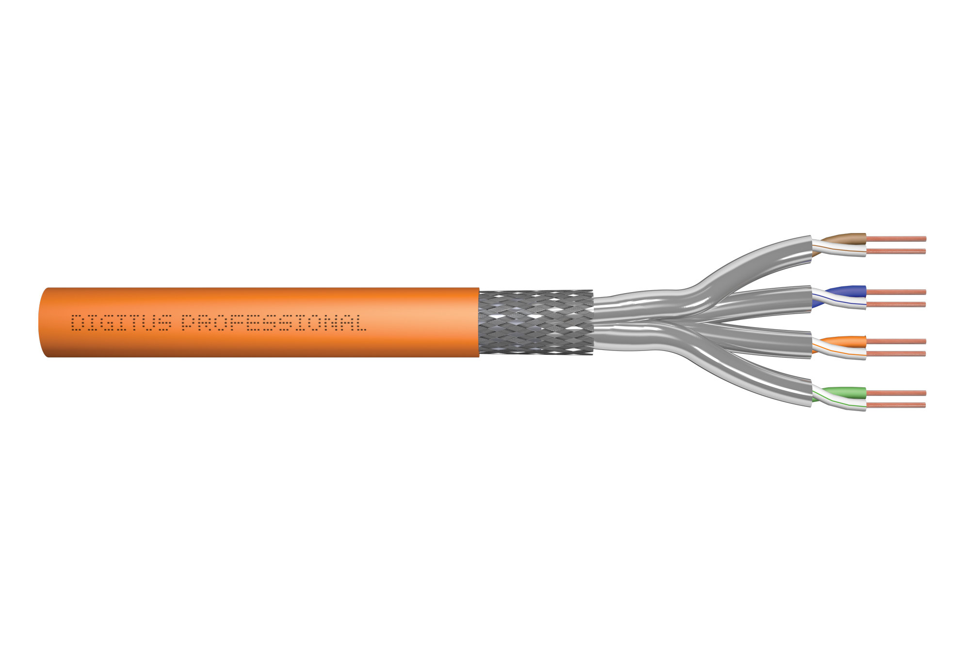 DIGITUS 500metre S/FTP 23AWG CAT7 Turuncu Kablo DK-1743-VH-5 ikinci görünüm