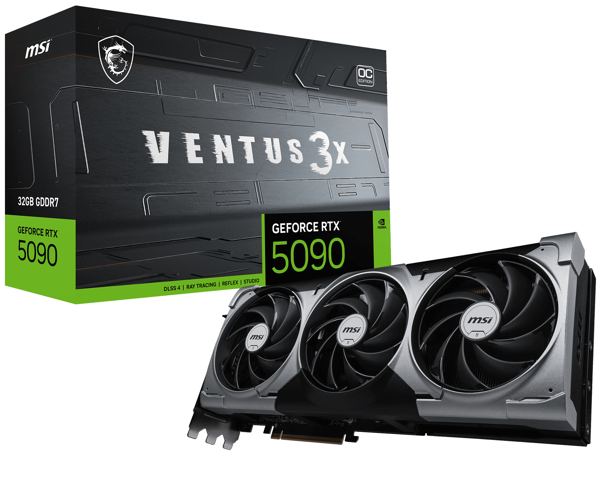 MSI RTX5090 32GB VENTUS 3X OC 32G GDDR7 512bit HDMI DP PCIe 5.0