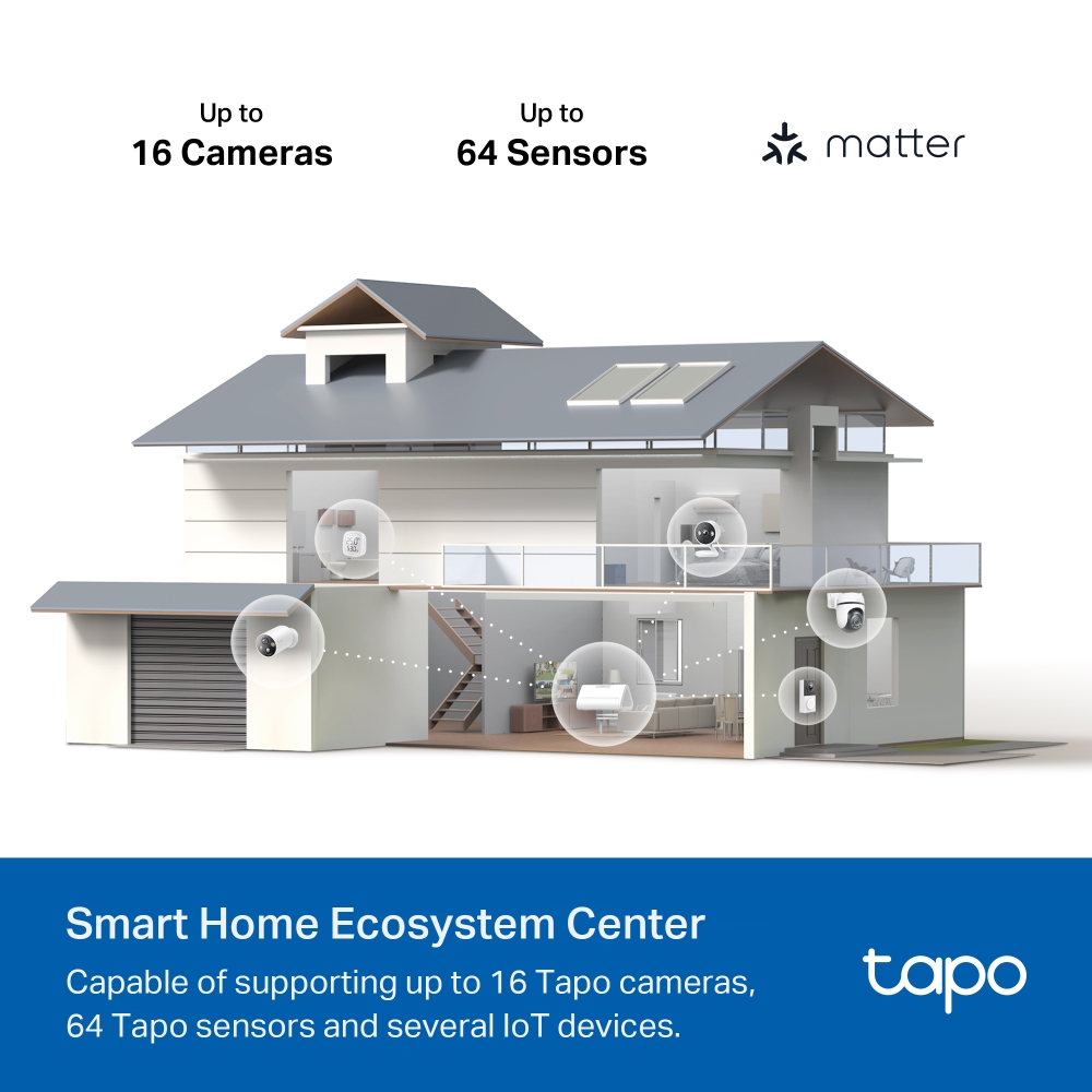 TP-LINK 16kanal Yapay Zeka Home Base Kablosuz TAPO H500