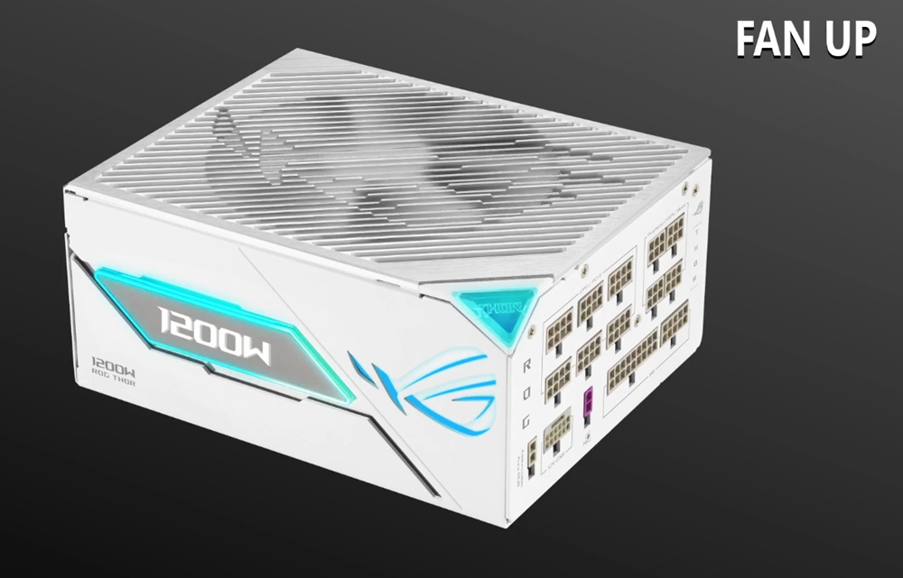 ASUS 1200W ROG Thor 1200P3 Tam Modüler Power Supply Beyaz