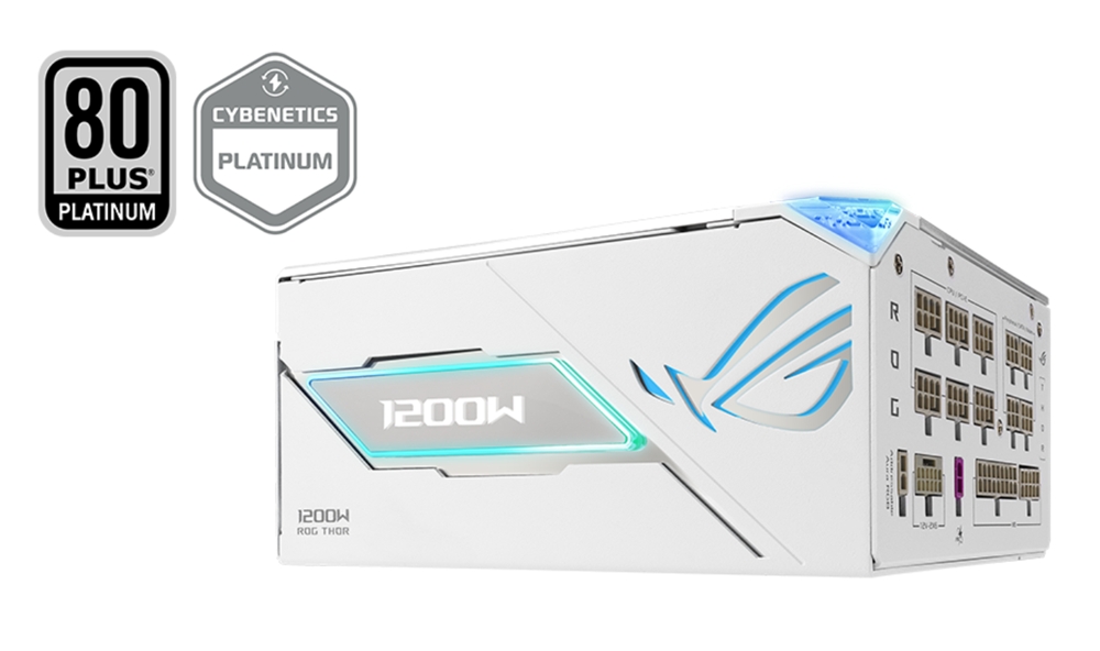 ASUS 1200W ROG Thor 1200P3 Tam Modüler Power Supply Beyaz