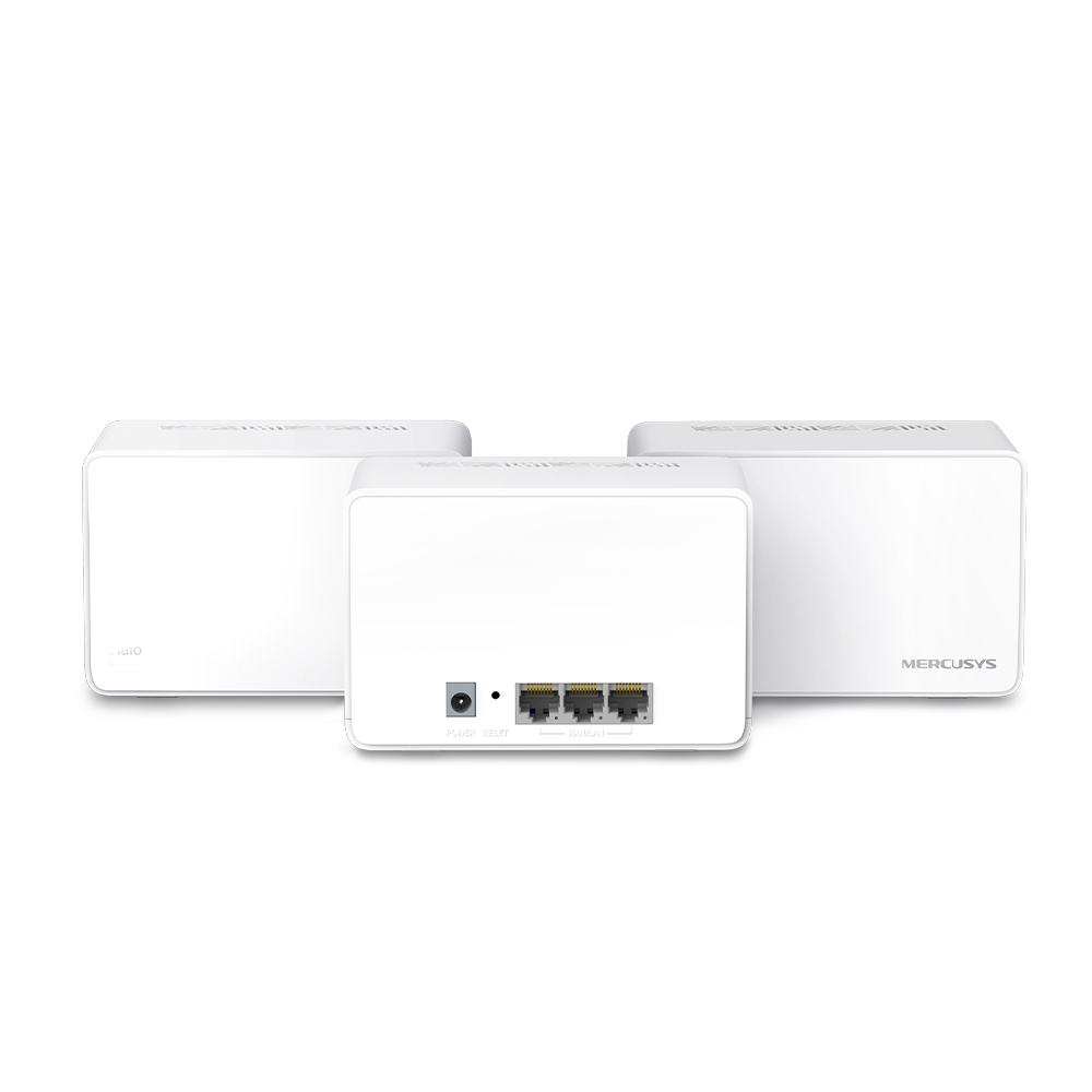 MERCUSYS HALO H80X AX3000 EV Ofis Tipi Mesh Router 3-lü Set