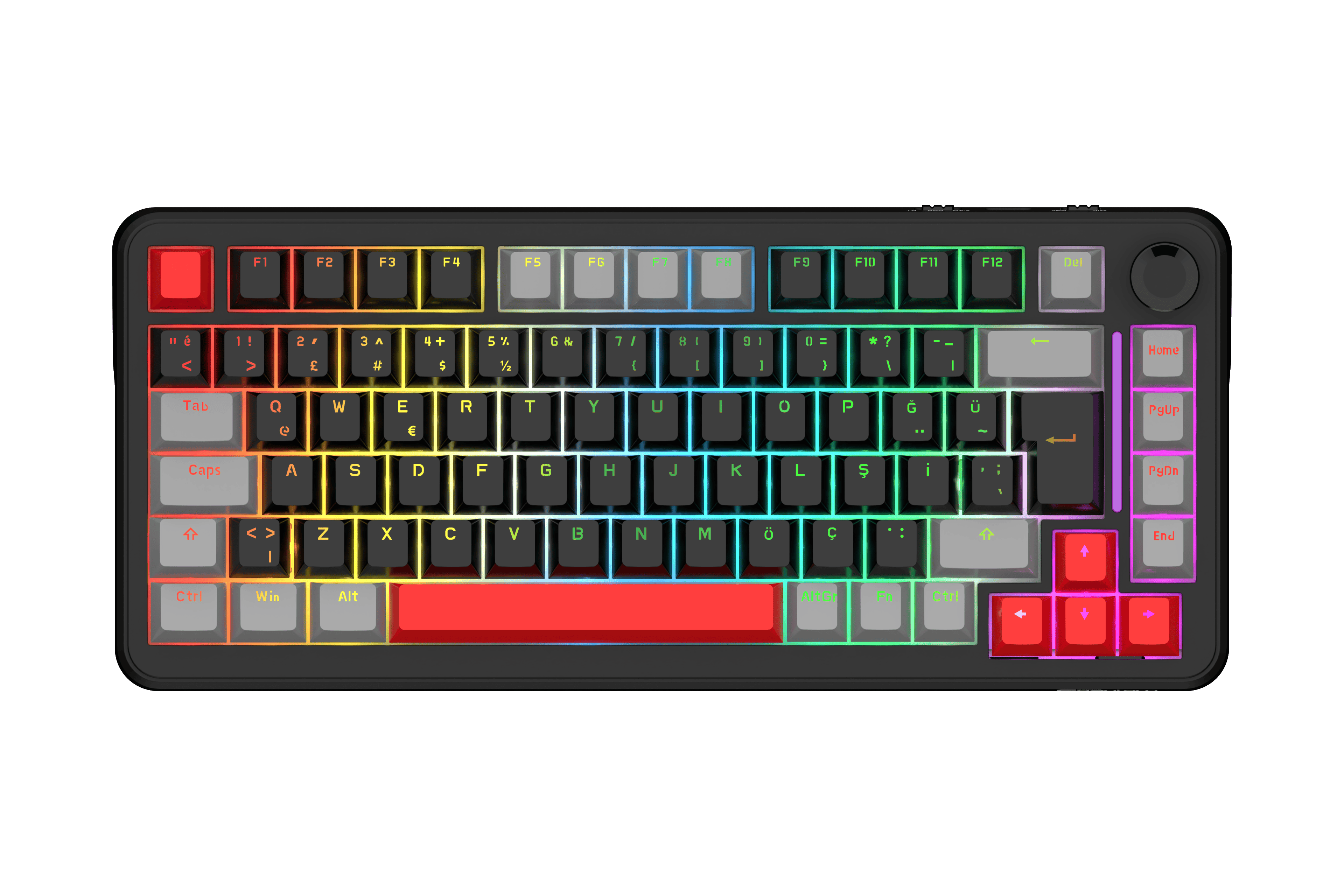 QUANTUM MECHACORE Kablolu USB Q Trk RGB Gaming Klavye