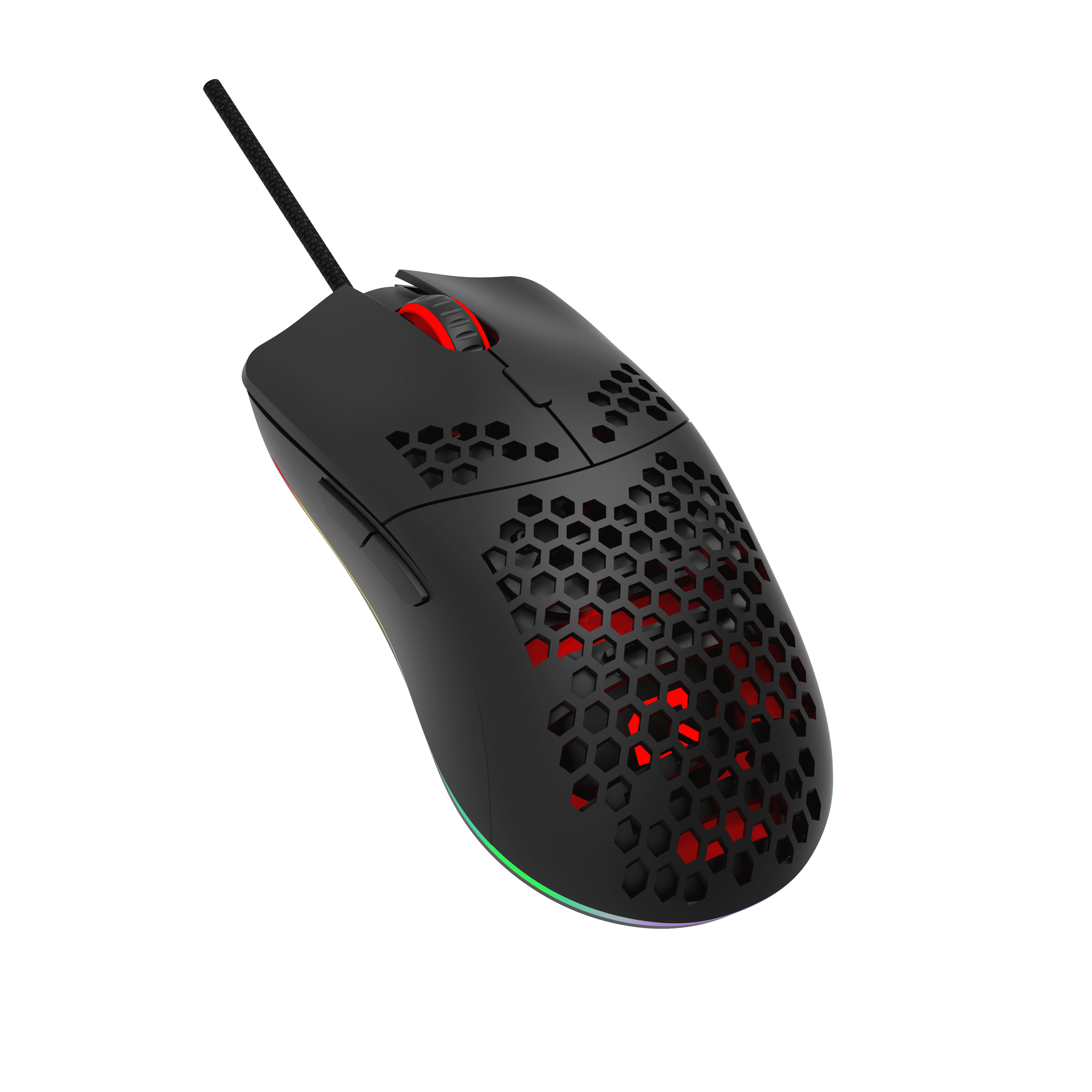 QUANTUM HONEYCOMB Kablolu USB RGB 12800dpi Gaming Mouse