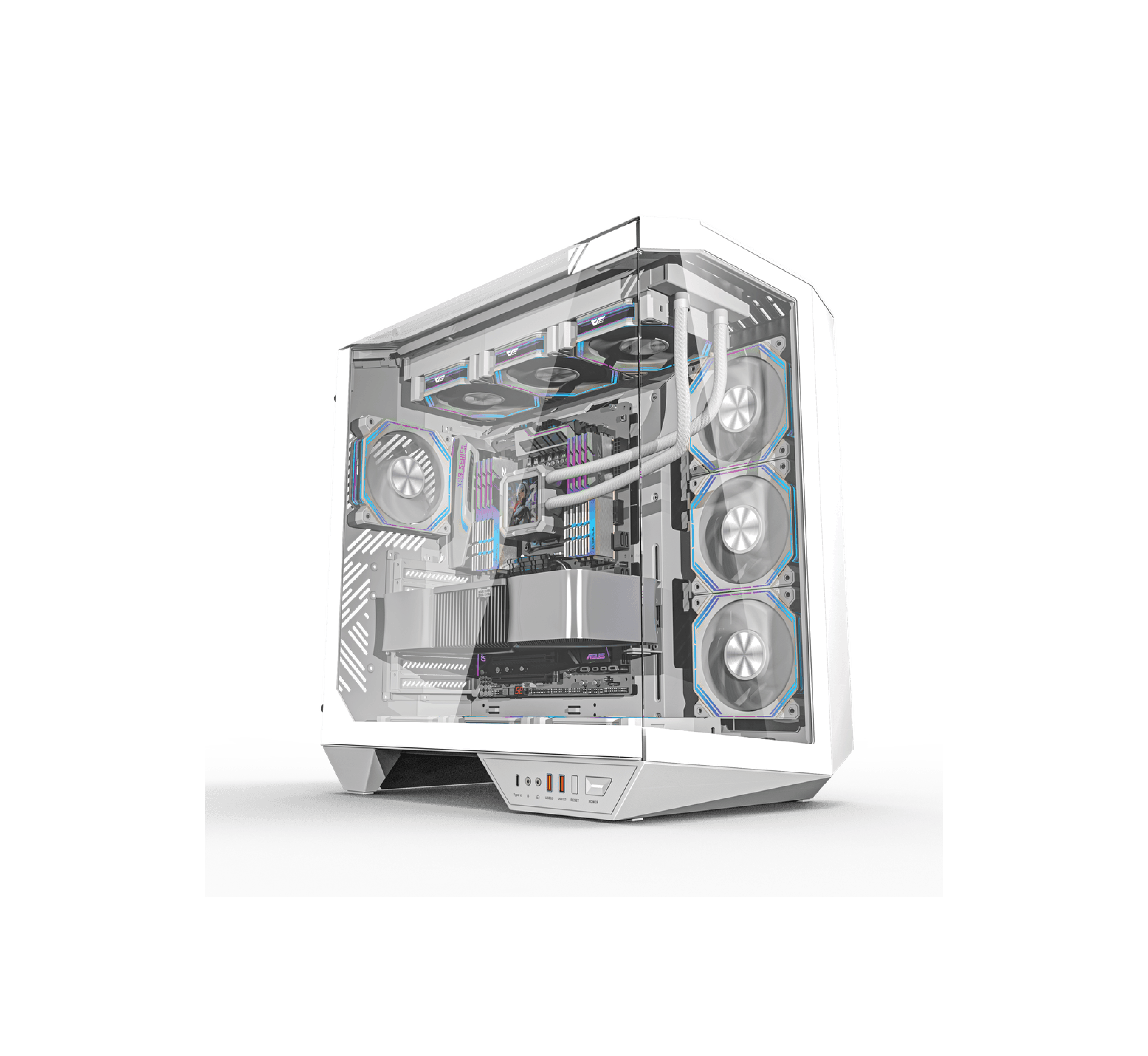 QUANTUM PROXİMA 850W 4x120mm ARGB Gaming PC Kasası Beyaz