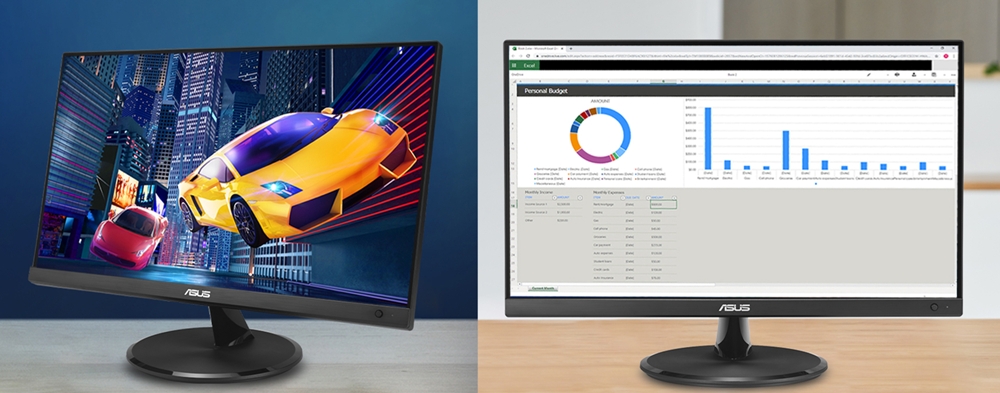 ASUS 21.5" FAST IPS  VP227HF 1MS 100Hz HDMI EV Ofis Tipi Monitör (1920 X 1080)