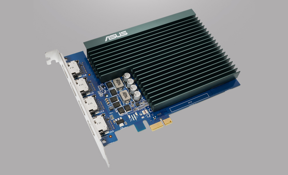 ASUS GT730 2GB 4H-SL-2GD5 GDDR5 64bit 4X HDMI PCIe 16X v2.0 Fansız