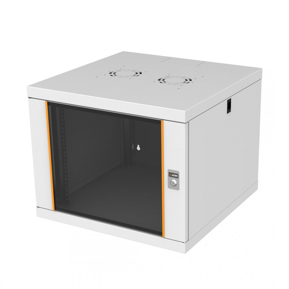 AGER 12U 600x600mm Duvar Tipi Beyaz Kabinet Agena Base AG-AF126060B1 Demonte ikinci görünüm