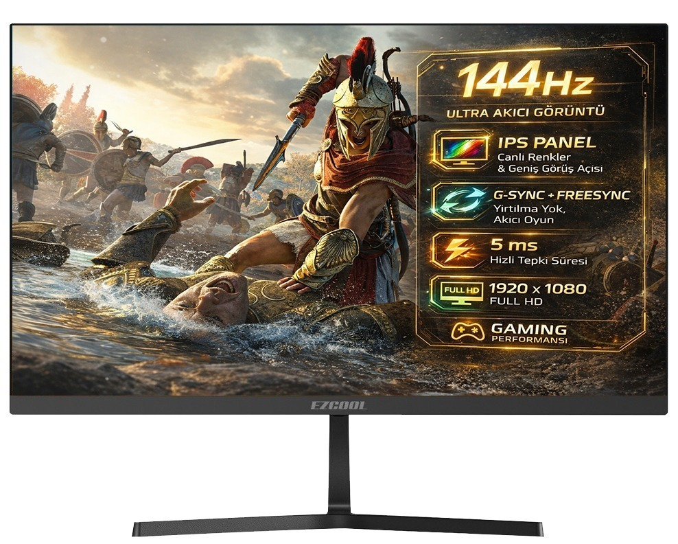 EZCOOL 27" IPS  CORP EZP27 5ms 144Hz HDMI Gaming Monitör (1920 X 1080)