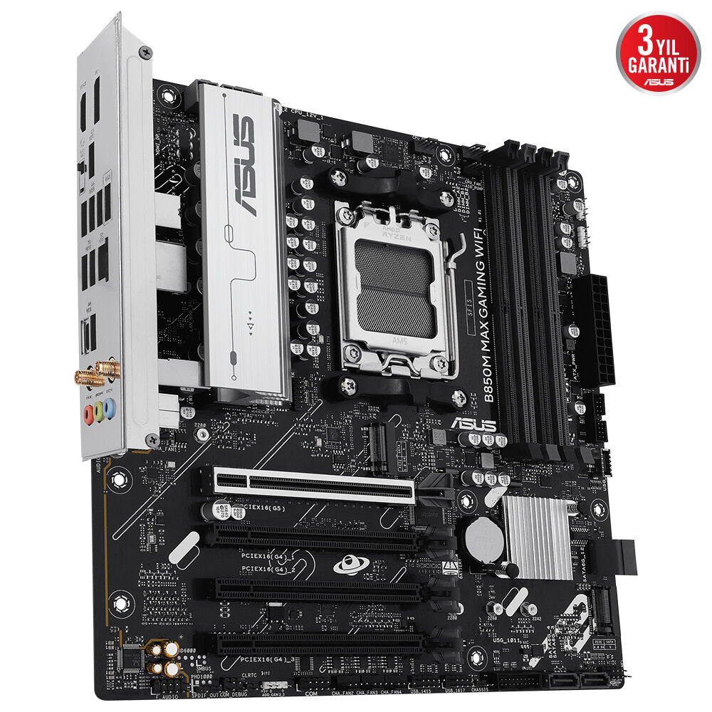 ASUS B850 MAX GAMING WIFI6E DDR5 HDMI-DP PCIE 5.0 AM5 ATX
