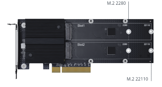 SYNOLOGY M2D20 M2 NVME 2-diskli Yükseltme Kartı